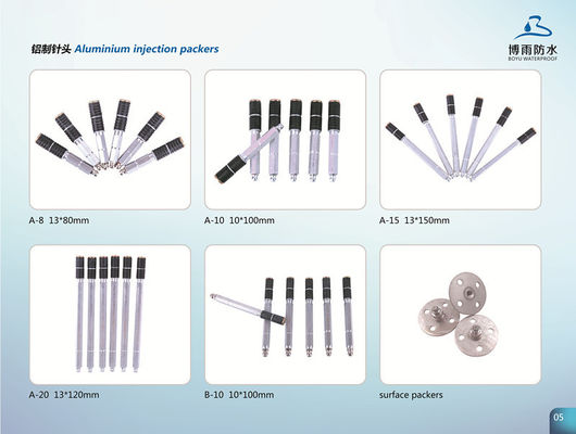 13*100mm A10 ou 10*100mm B10 embalagens de injecção de colagem impermeável de baixa pressão para centros comerciais