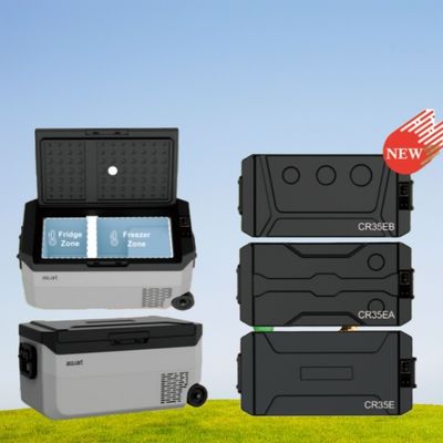 Impressão de tela de seda Logotipo 35L Frigorífico de carro para acampamento ao ar livre Viagens Refrigerador rápido
