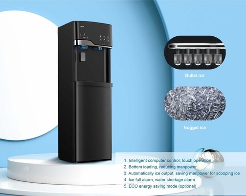 Dispensador de água em pé de alta capacidade com máquina de fazer gelo de balas e nuggets personalizável