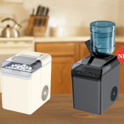 Máquina de fazer gelo de cozinha em casa de aço inoxidável com capacidade de água de 4.0L e operação silenciosa