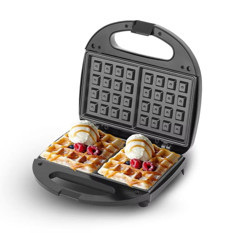 Logotipo personalizado Aceitável Fabricante de Waffle Duplo para Limpeza Rápida e Cozinha Anti-Aderência