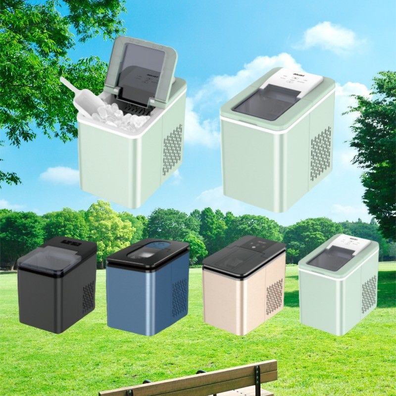 Personalização 1.8L Capacidade de água Operação silenciosa Carro Outdoor DC Ice Maker Bullet Ice